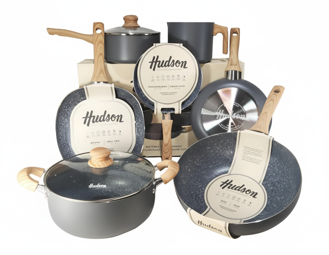 Bateria Cocina Ceramica Antiadherente